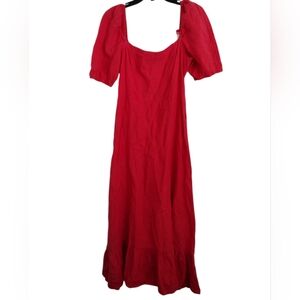 & Other Stories Red Maxi Dress